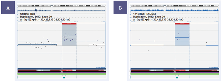 Figure 1: Validating the CytoSure Medical Research Exome Array.