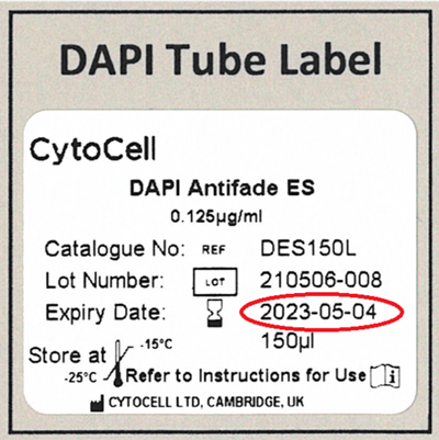 Dapi tube label