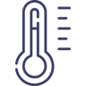Icon representing the denaturation stage of the fluorescence in situ hybridisation (FISH) protocol.