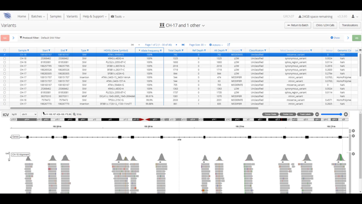 Interpret NGS analysis software - Variant results (10 minutes) Image