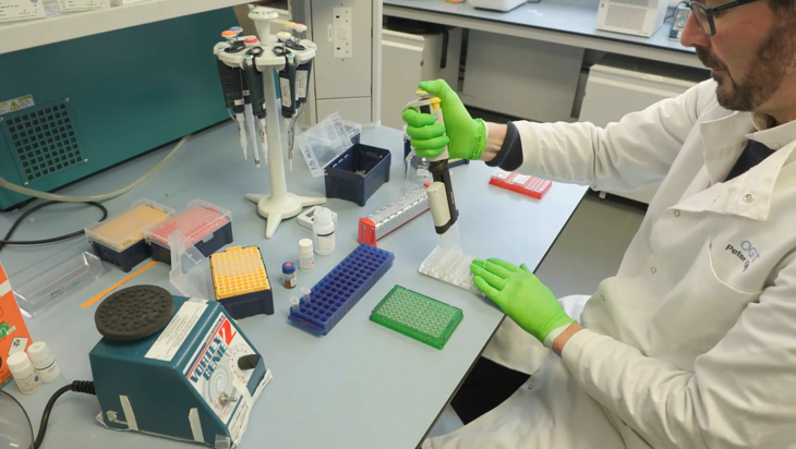 NGS library preparation for solid tumor samples - Preparation of magnetic beads (6 minutes) Image