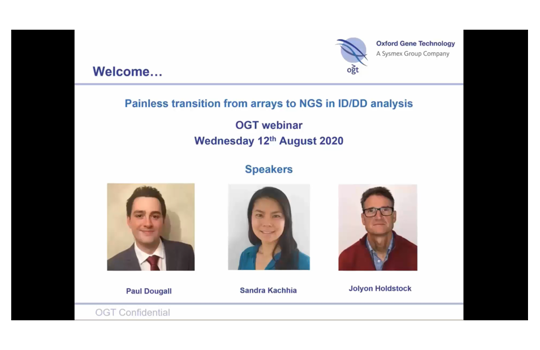 Watch our webinar: Painless transition from arrays to NGS in ID/DD analysis Image