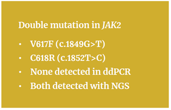 Double mutation in JAK2