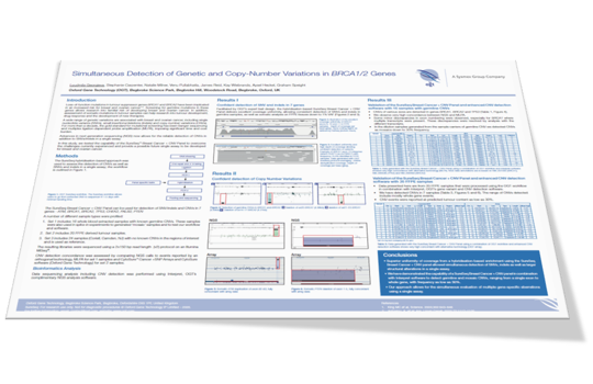 Simultaneous detection of genetic and copy-number variations in BRCA1/2 genes Image